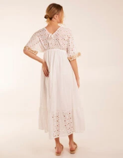 V-Neck Short Sleeve Dress 7 V-Neck Short Sleeve Dress -Soft Dress Wear Sales Store BV5116 IVORY 14307