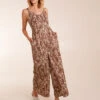 Printed Side Pocket Jumpsuit