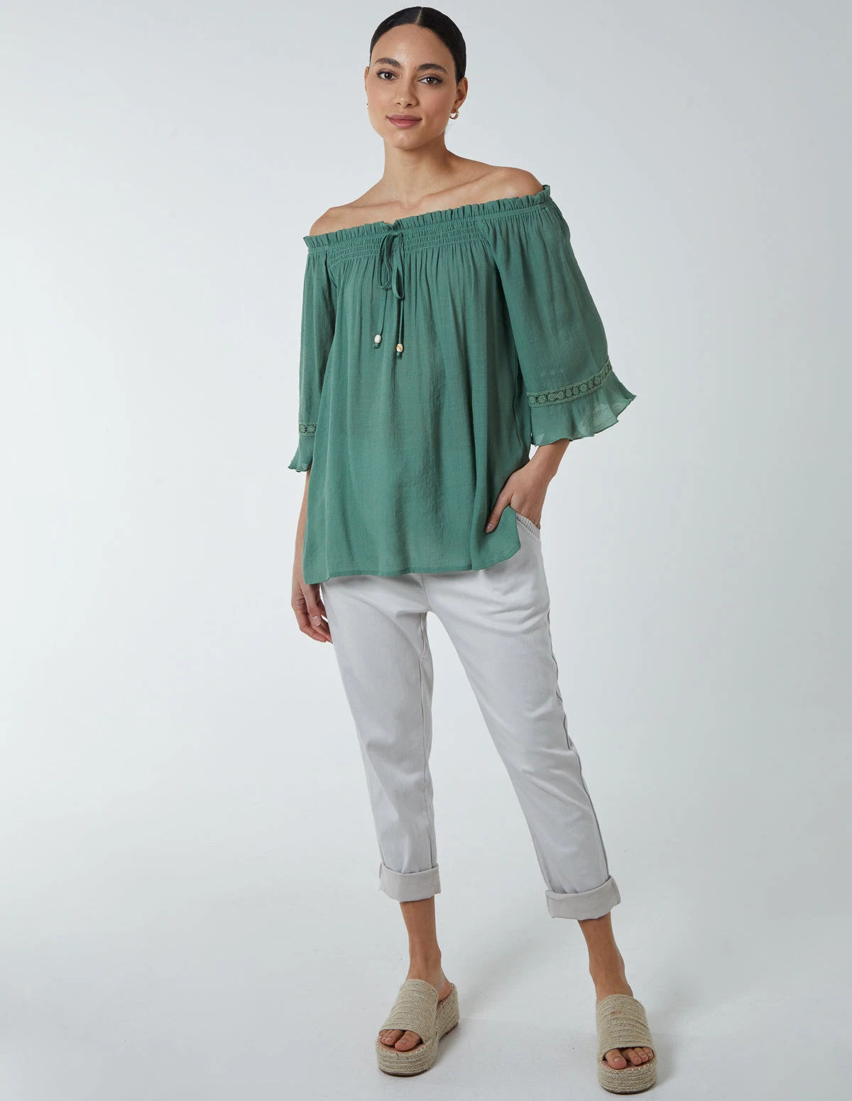 Bardot Tie Front Top 2 Bardot Tie Front Top - Image 2