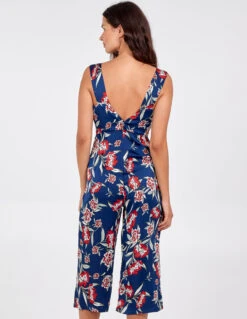 Knot Front V-Neck Culotte Jumpsuit -Soft Dress Wear Sales Store NL4844 NAVY 85 c5d8075b e0e7 49f6 b4a8 70edf7d82c86