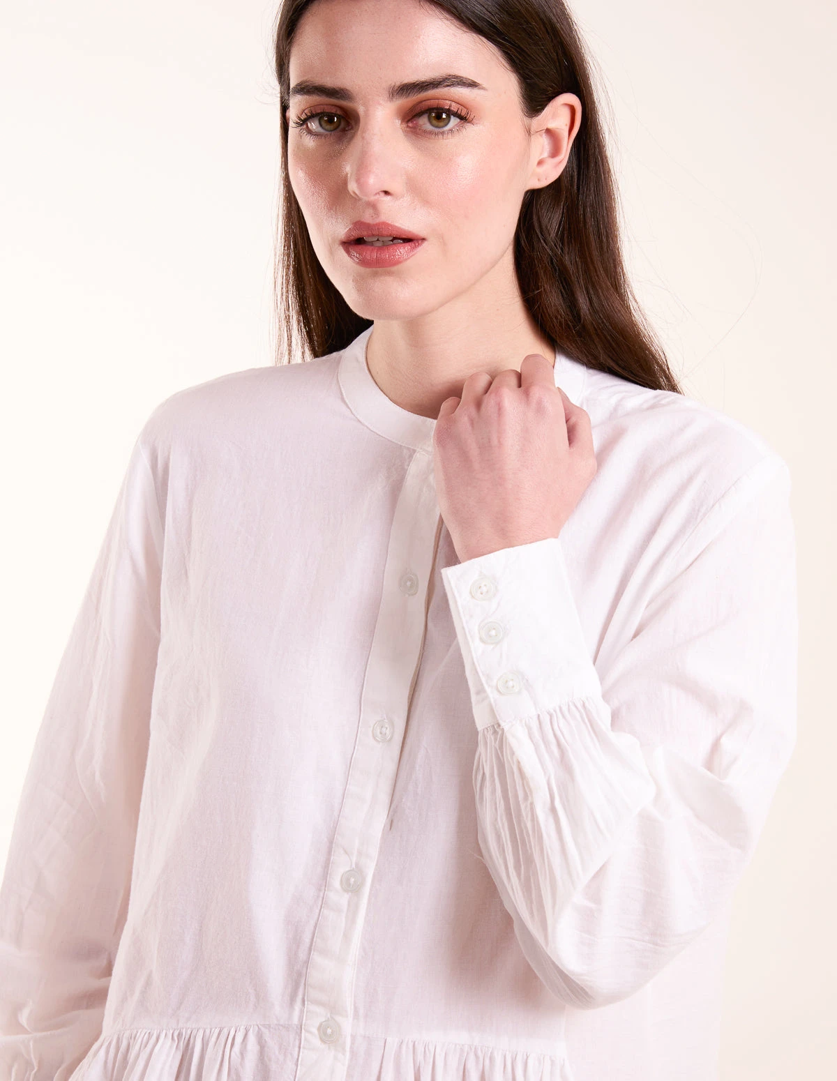 Tiered Shirt Mini Dress 2 Tiered Shirt Mini Dress - Image 2