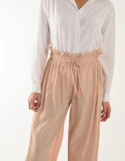 Pleated Trousers -Soft Dress Wear Sales Store SS23411 STONE 18877