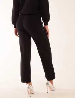 Diamante Knitted Flared Trousers -Soft Dress Wear Sales Store WF5043BB003 114014
