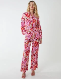 Oversized Shirt + Trouser (Set) -Soft Dress Wear Sales Store bv233856 pinkpattern 4145