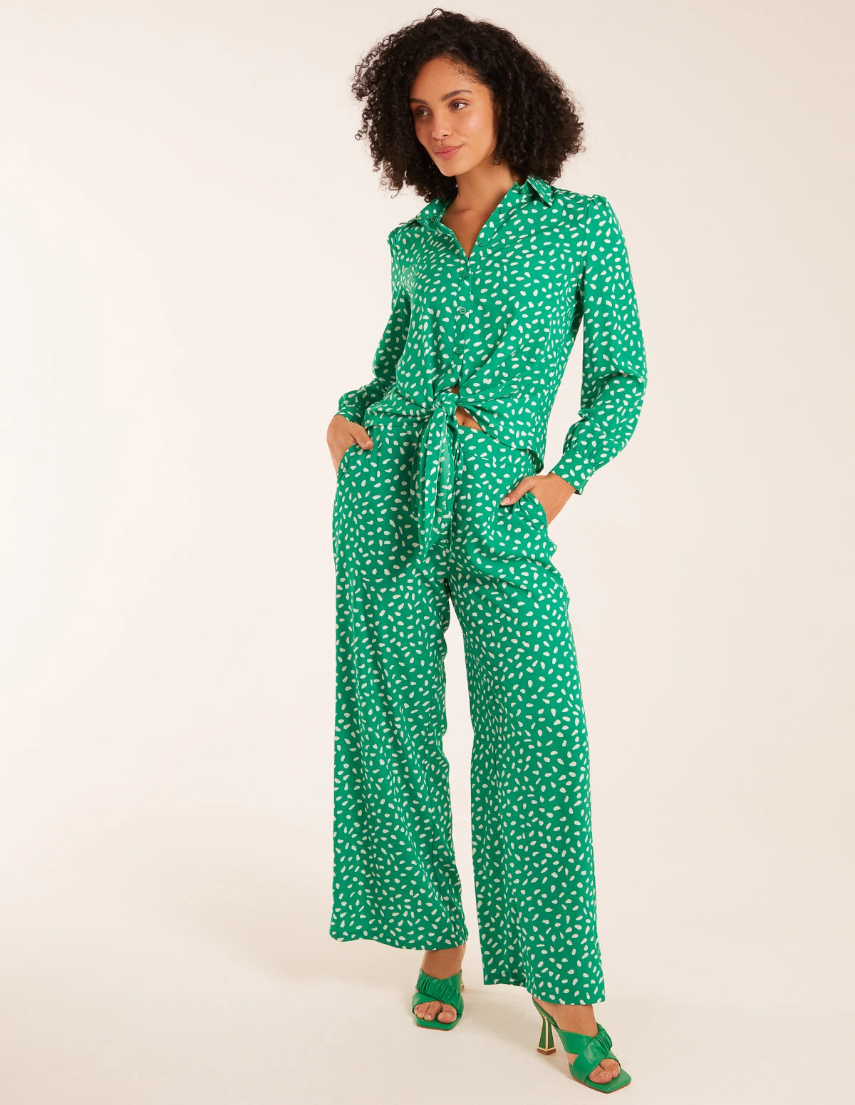 Polka Dot Oversized Shirt & Trouser Set 3 Polka Dot Oversized Shirt & Trouser Set - Image 3