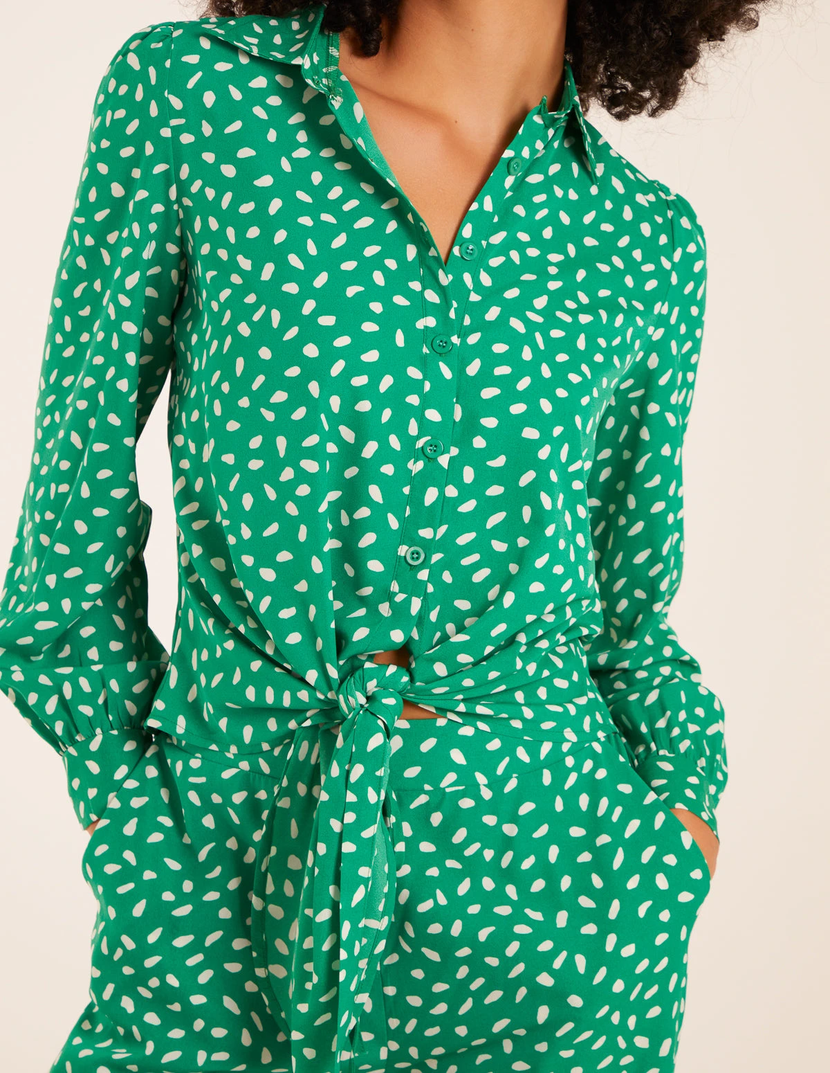 Polka Dot Oversized Shirt & Trouser Set 4 Polka Dot Oversized Shirt & Trouser Set - Image 4