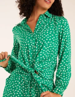 Polka Dot Oversized Shirt & Trouser Set 6 Polka Dot Oversized Shirt & Trouser Set -Soft Dress Wear Sales Store bv233942 green8526