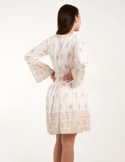 Lace-Up Mini Dress -Soft Dress Wear Sales Store bv245836014 ivory 7212