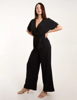 Wrap Jumpsuit 6 Wrap Jumpsuit -Soft Dress Wear Sales Store bv245874 black 7858