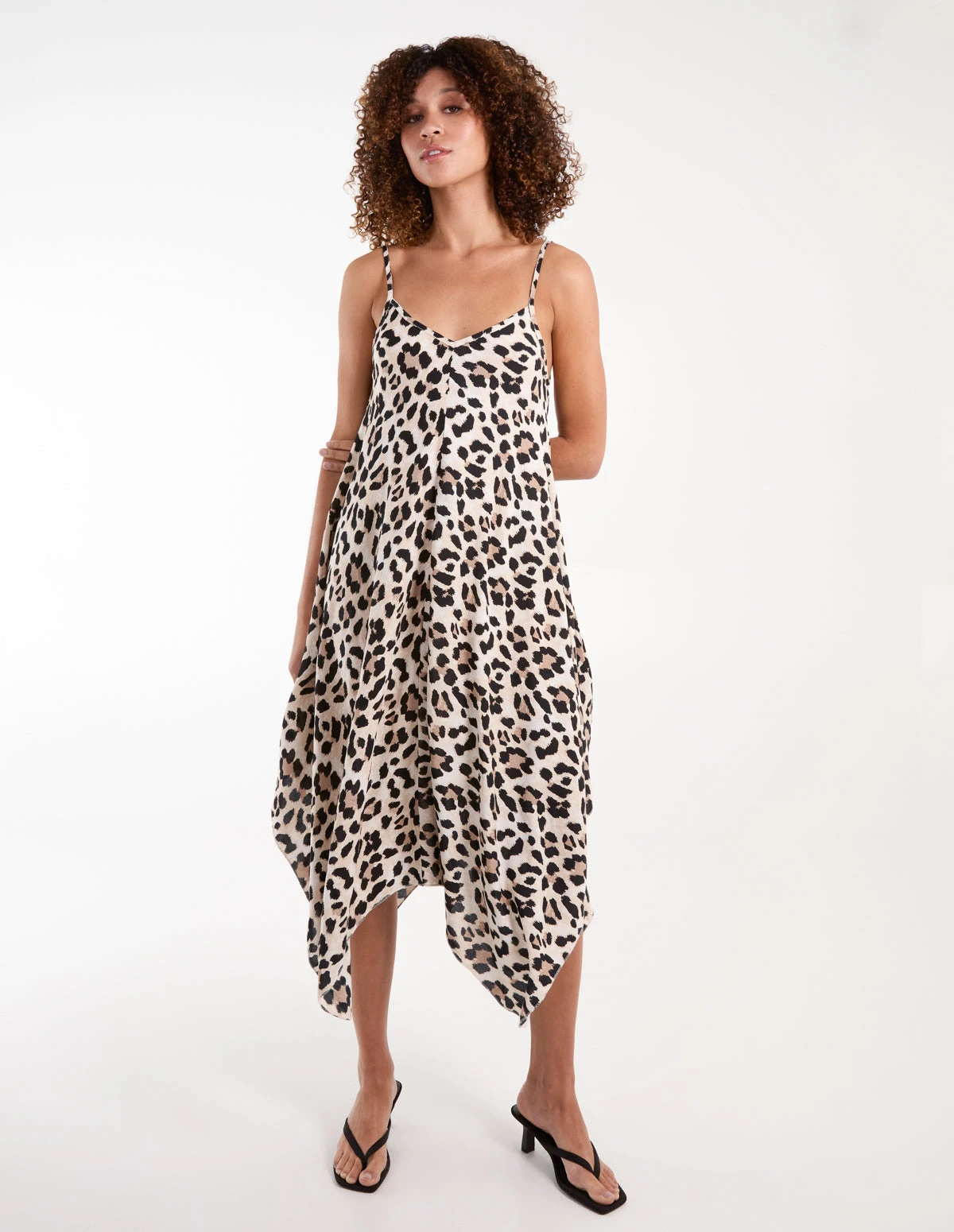 Animal Print Hanky Hem Dress 2 Animal Print Hanky Hem Dress - Image 2