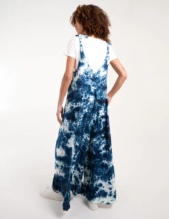 Tie Dye Wide Leg Jumpsuit 7 Tie Dye Wide Leg Jumpsuit -Soft Dress Wear Sales Store bv245967 navy 1