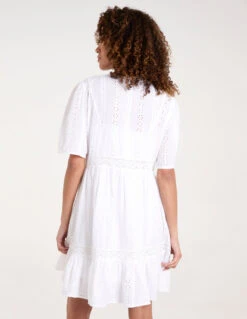 Broderie Tiered Mini Dress -Soft Dress Wear Sales Store bv245974 ivory 4848