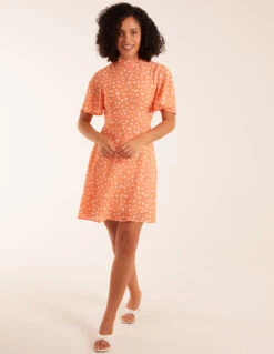 Fit & Flare Mini Dress 8 Fit & Flare Mini Dress -Soft Dress Wear Sales Store nl8844 coral6547