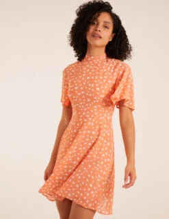 Fit & Flare Mini Dress 7 Fit & Flare Mini Dress -Soft Dress Wear Sales Store nl8844 coral6587